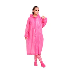Capa Impermeable Moto Lluvia Hombre Carpa Mujer Adulto ( Rosada)