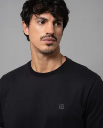 Camiseta Hombre Negro Talla L 100G005 Rifle