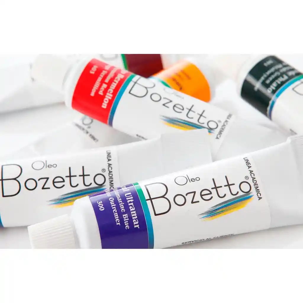 Pintura Al Óleo Bozetto, Tubo De 15 Ml Caja X 12 Colores