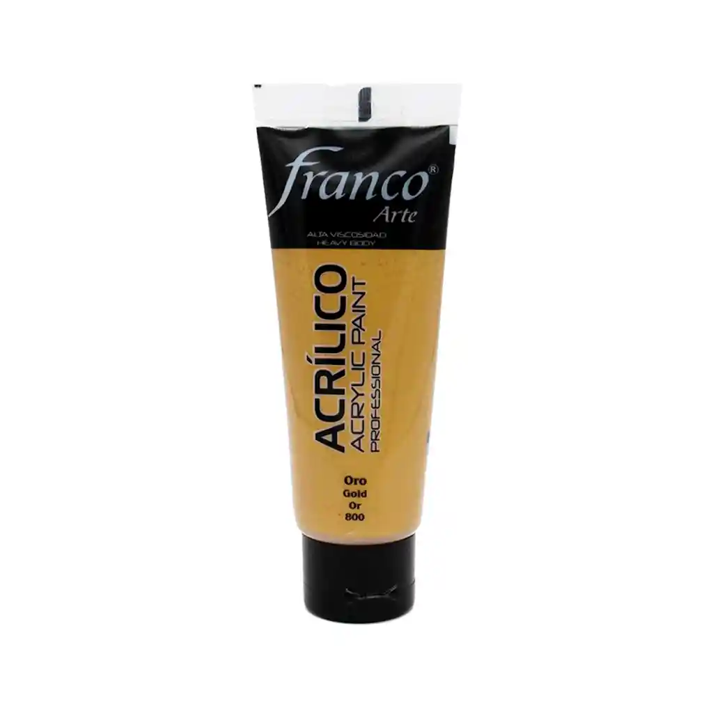 Acrílico Profesional Franco Arte Tubo X 100 Cc Oro - Dorado