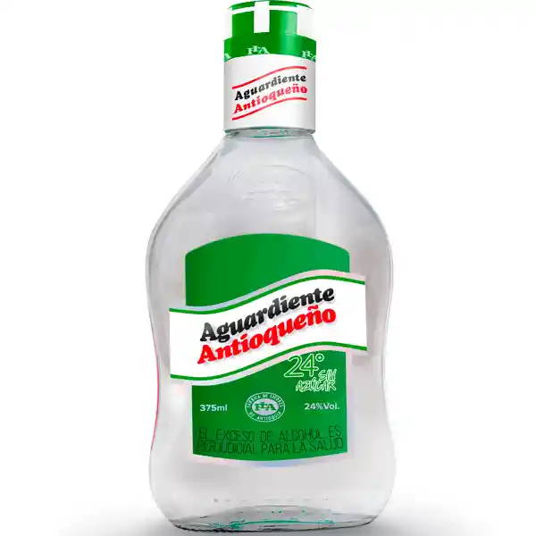 Aguardiente Antioqueño 24° Sin Azucar Media 375ml