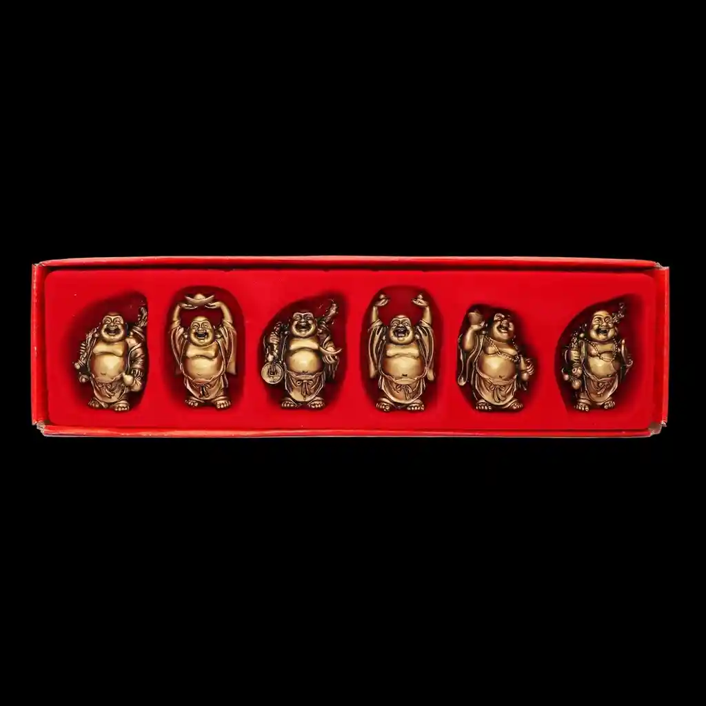 Buda Sonriente 6 Unidades Feng Shui Dayoshop