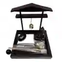 Jardín Zen Buda Sentado Casa Campana Arena Y Rocas Dayoshop