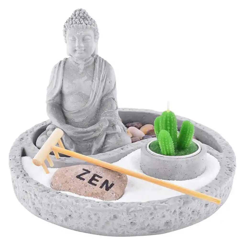 Buda Jardin Zen Yin Yang Armonizador Decoracion Hogar