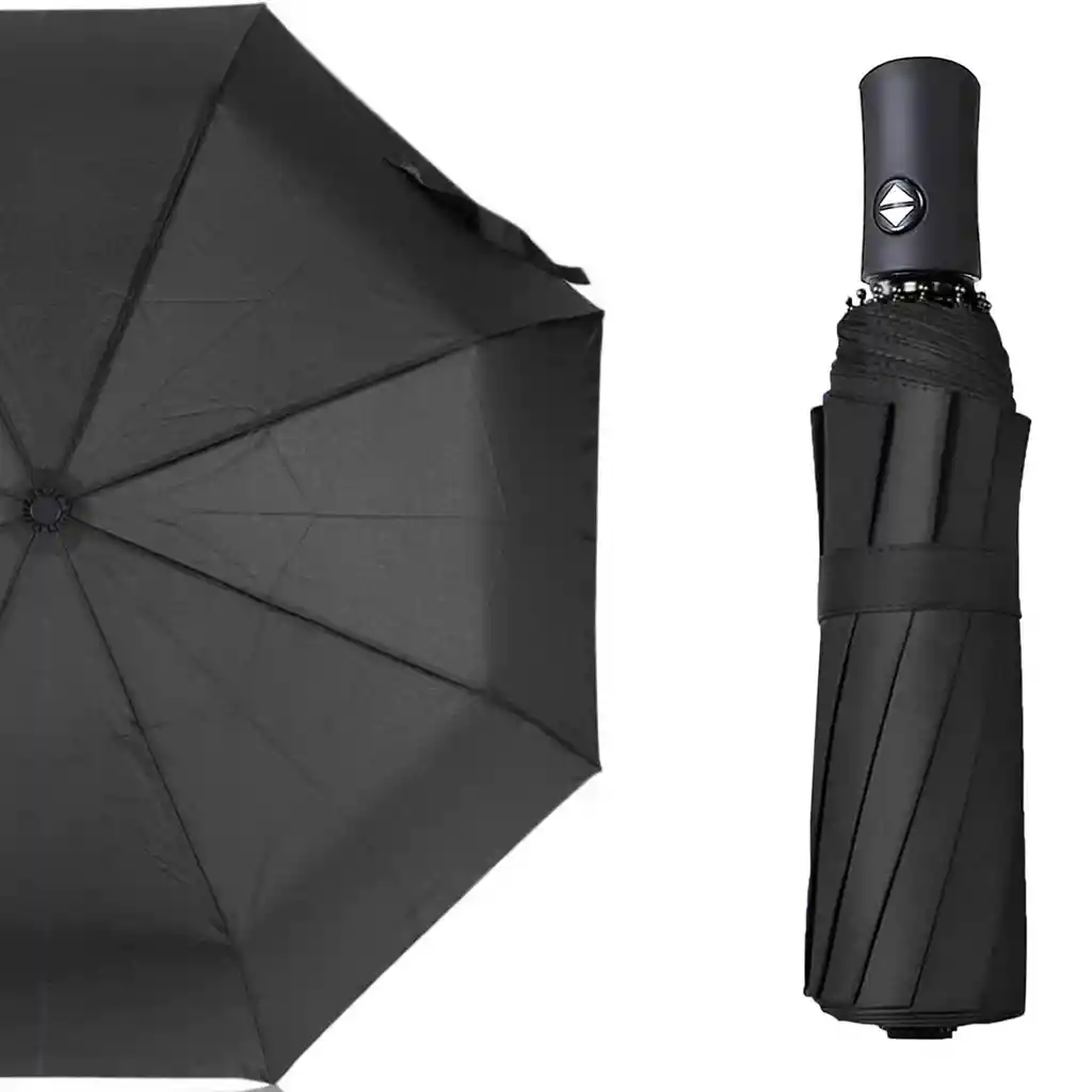 Sombrilla Automática Paraguas Automático Umbrella Negra