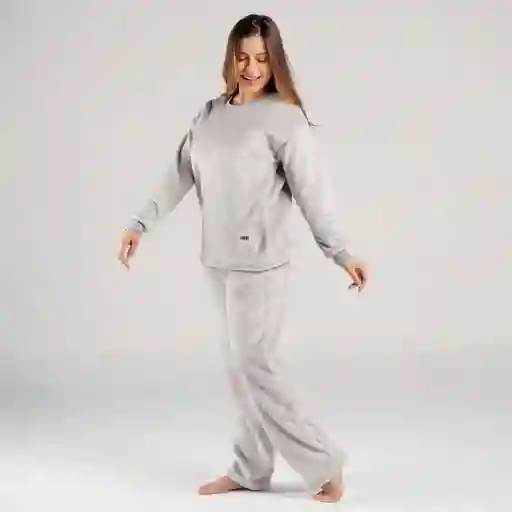 Conjunto Pijama Pantalon Largo Tall S Gris