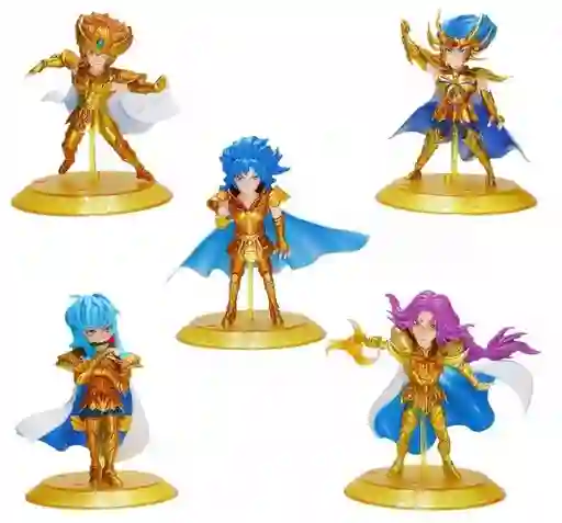 Figuras Coleccionables Caballeros Del Zodiaco Figuras De Colección Set X6