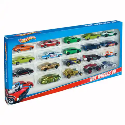 Hot Wheels Set De 20 Unidades