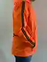 Chaqueta Rompevientos Reflectiva Moto Bicicleta Liviana Talla L Naranja