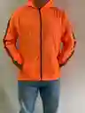 Chaqueta Rompevientos Reflectiva Moto Bicicleta Liviana Talla L Naranja