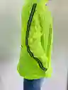 Chaqueta Rompevientos Reflectiva Moto Bicicleta Liviana Talla L Verde