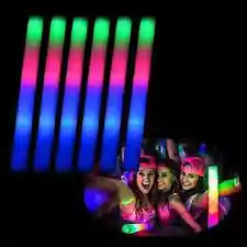 Barra Baston Espuma Led Hora Loca Multicolor Eventos X 12