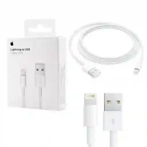 Cable Cargador De Iphone Original Lightning To Usb 1 Metro