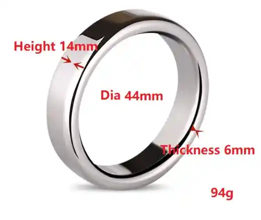 Anillo 44mm Para El Pene Cock Ring Acero Inoxidable