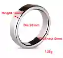 Anillo 50mm Para El Pene Cock Ring Acero Inoxidable Fuerte Erección Retrasa Eyaculación