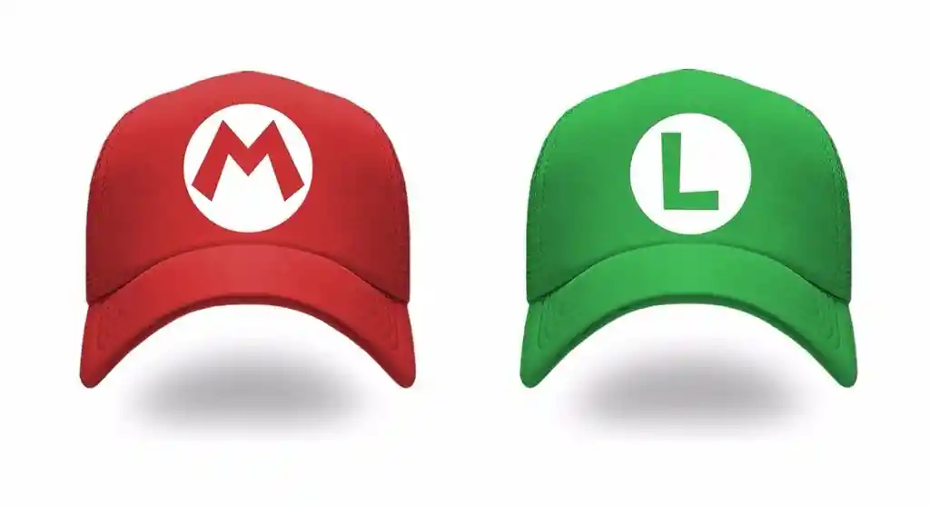 Gorras Mario Bros & Luigi Pack X2 Talla Niño