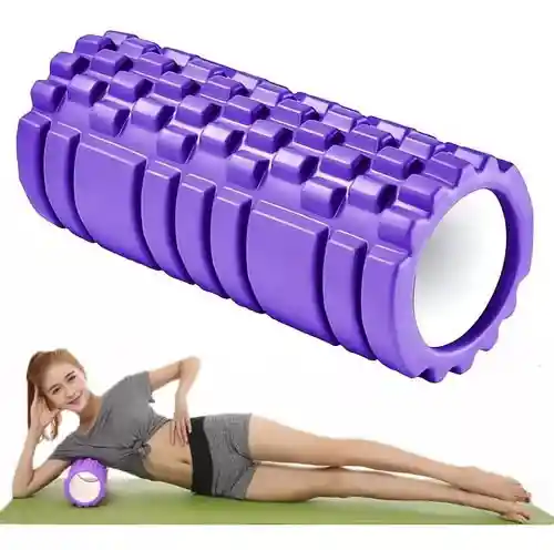 Rodillo Roller Foam Espuma Grabado Yoga Pilates Gym 33x14cm