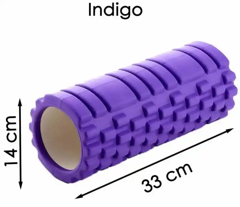 Rodillo Roller Foam Espuma Grabado Yoga Pilates Gym 33x14cm