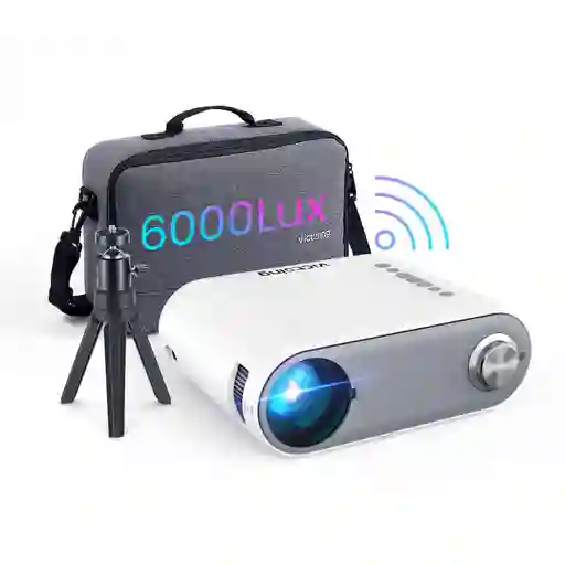 Mini Projector Wifi 2500 Lumens Bluetooth 1080p + Maleta