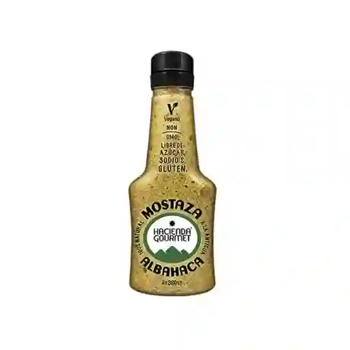 Mostaza Albahaca Vegana - Hacienda Gourmet 380g