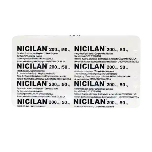 Nicilan 200/50 Oral X 6 Tabletas