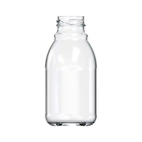Envase En Vidrio Bebida 280 Ml Con Tapa Metálica