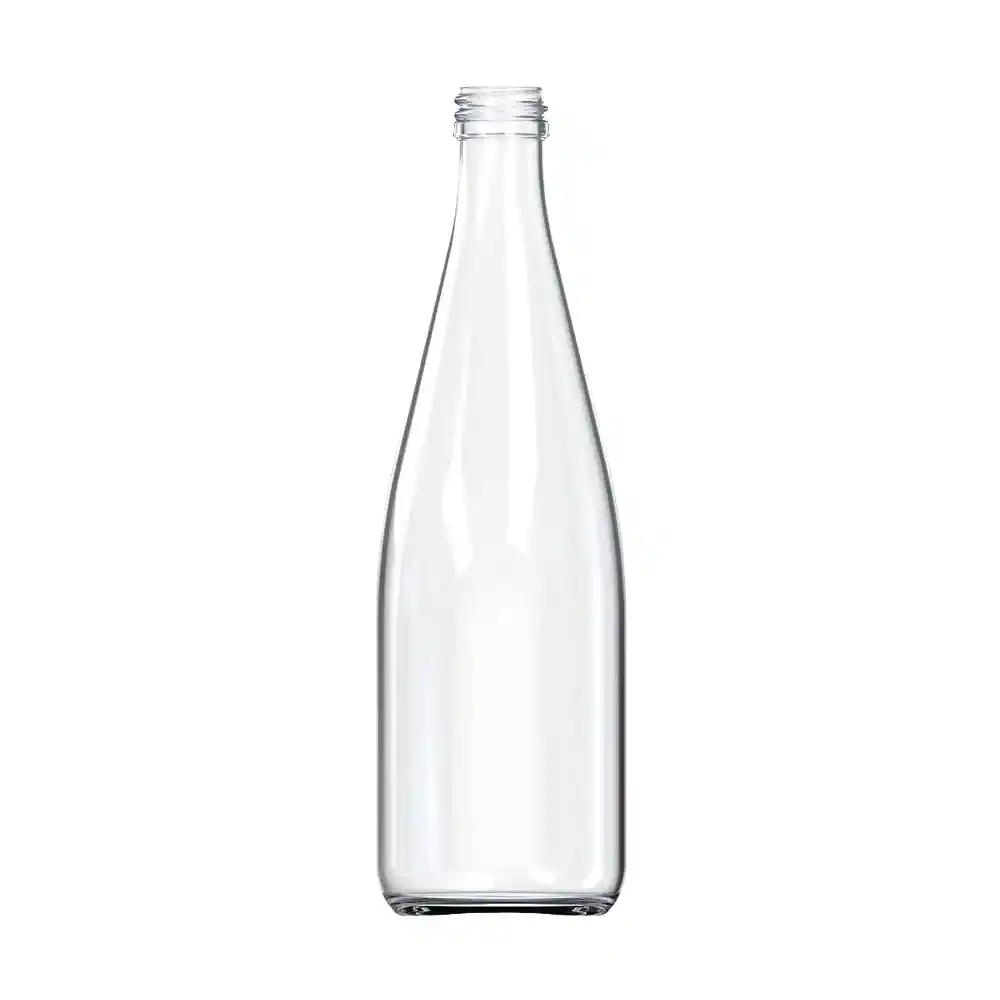 Envase En Vidrio Bebida 477 Ml Con Tapa Metálica