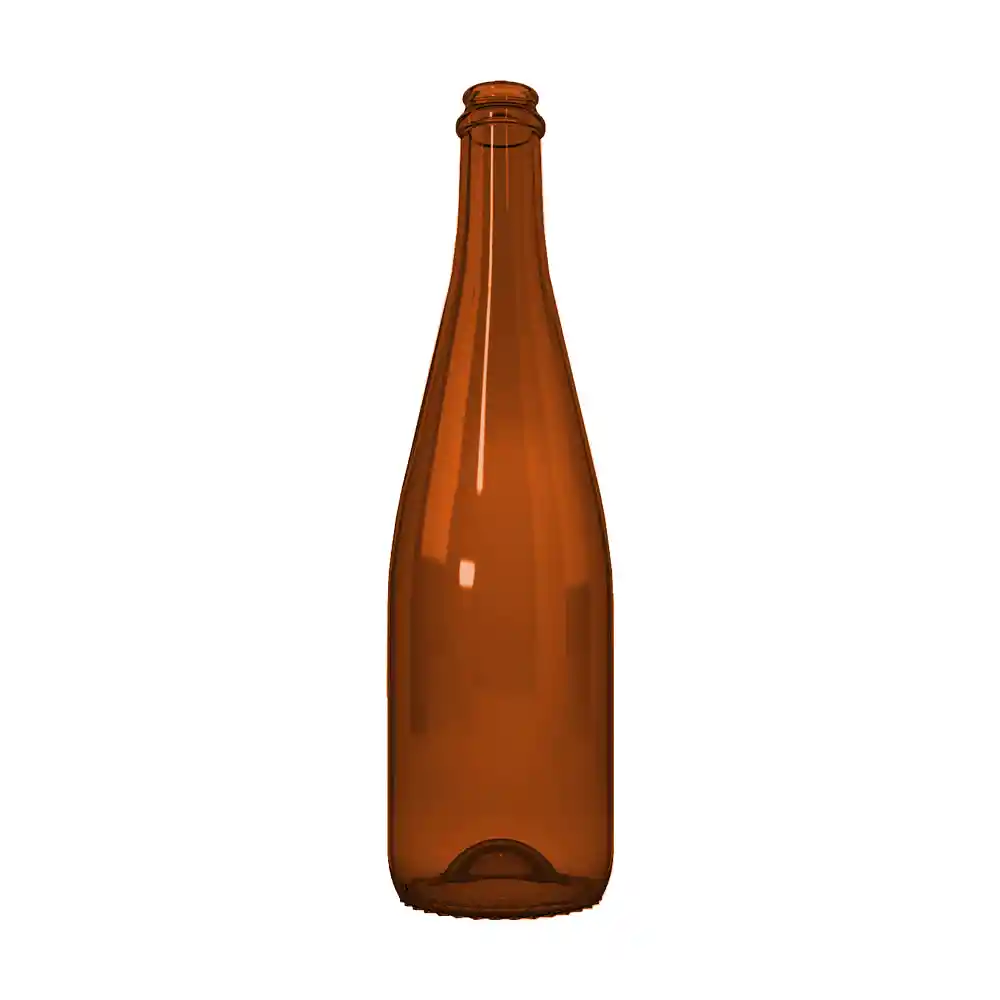Botella En Vidrio Ámbar - Champaña 750 Ml