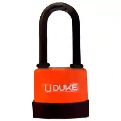 Candado Intemperie Arco Largo Naranja 55mm Uduke
