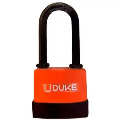 Candado Intemperie Arco Largo Naranja 55mm Uduke