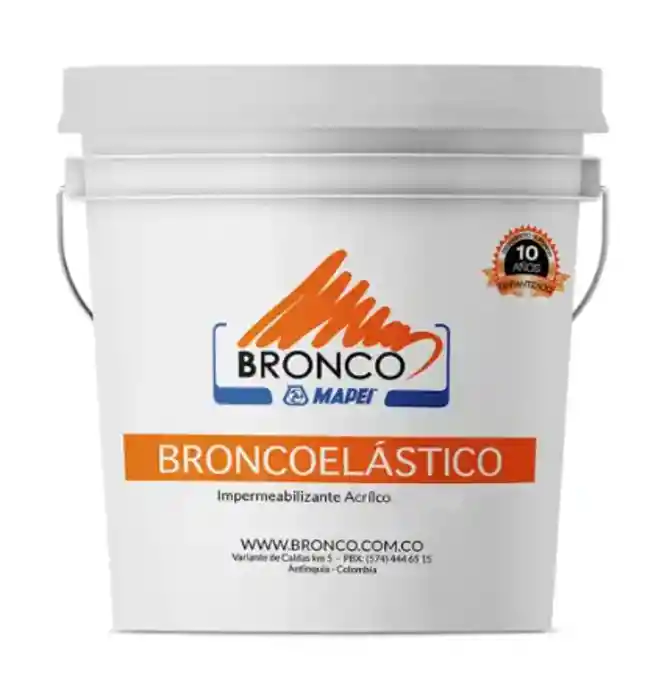 Impermeabilizante Bronco Elástico Gris X 1/4