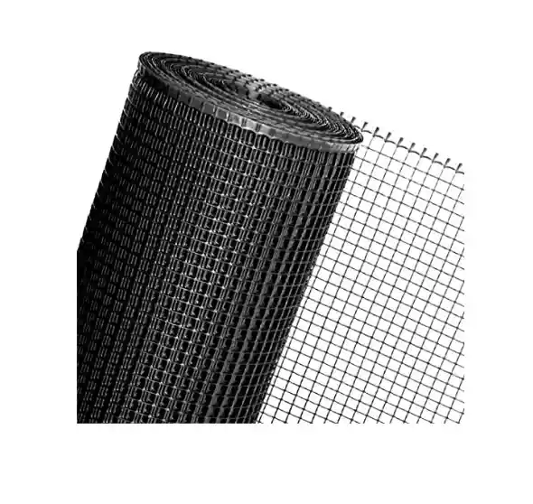 Malla Cuadrada Plástica Negra 15mmx15mm X Mt