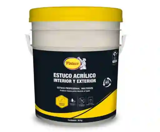 Estuco Interior/exterior Pintuco 17090 Balde