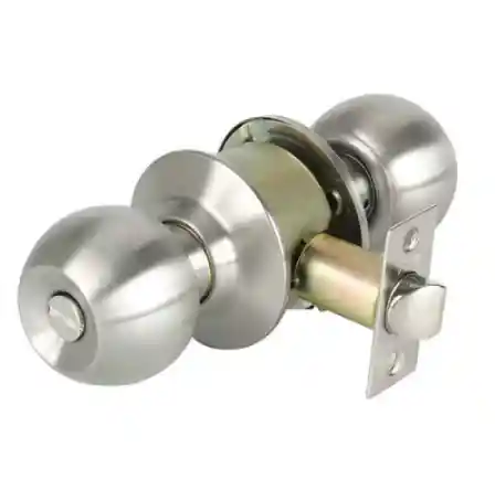 Chapas De Baño Pomo Metálico Inox Nuovo Vera