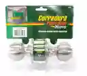 Chapas De Baño Pomo Metálico Inox Nuovo Vera