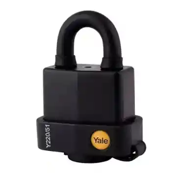 Candado Yale Intemperie Negro 220-61mm (8816)