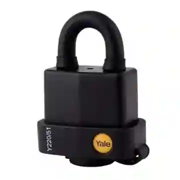 Candado Yale Intemperie Negro 220-51mm (8815)