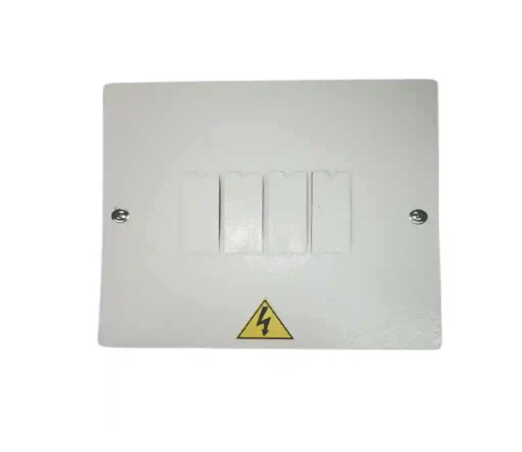 Caja De Breaker Metálica 4 Circuitos Genérica