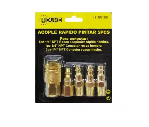 Acople Rápido Pintar Juego X 5pcs Importado