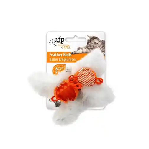 Juguete Para Gato Afp Feather Balls (color Surtido) - Único