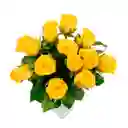 Docena De Rosas Amarillas