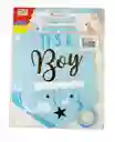 It Is A Boy - Banderines Para Baby Shower Revelacion Genero