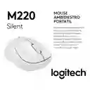 Mouse Inalambrico, Logitech M220 Silent / 90% Más Silencioso Blanco