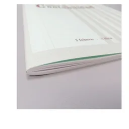 Papelería Cuaderno Contabilidad Oficio Tres Columnas Pasta Delgada 50 Hojas
