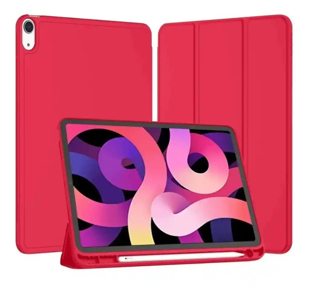 Estuche Smart Case Espacio Lapiz Ipad 10ma Gen 10.9 Rojo