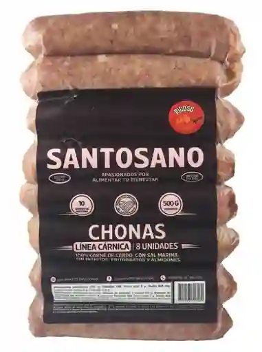 Chorizos Artesanales Picantes Santosano X 8 Unds