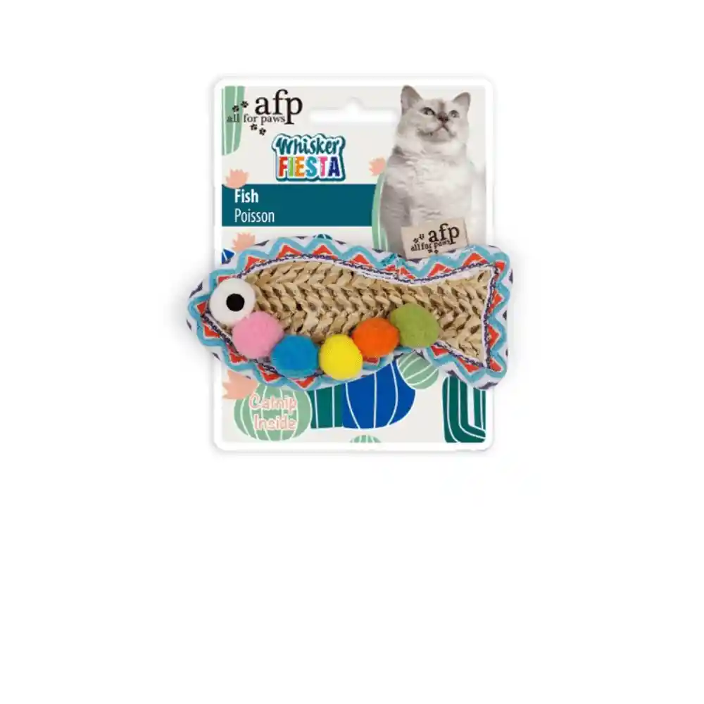 Juguete Para Gato Afp Whisker Fiesta Fish - Único