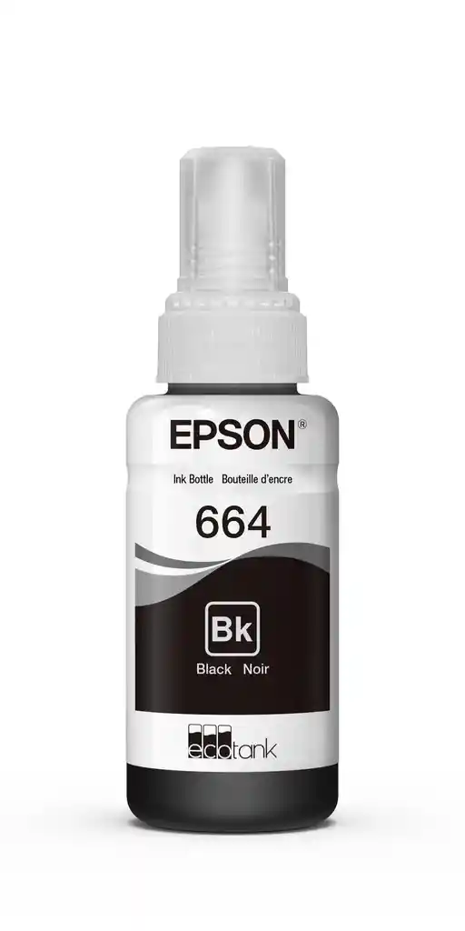 Epson Tinta 664 Negro Para Impresoras L210 L355 L365 L475 L555