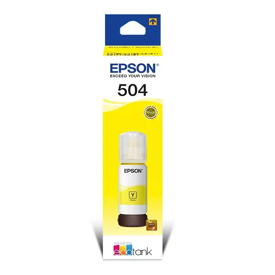 Epson Tinta 504 Amarillo Para Impresoras L4150 L4160 L6161 L6171