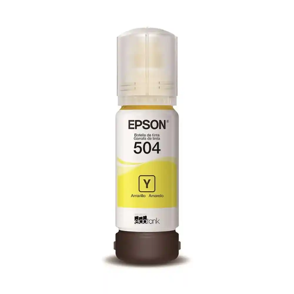 Epson Tinta 504 Amarillo Para Impresoras L4150 L4160 L6161 L6171